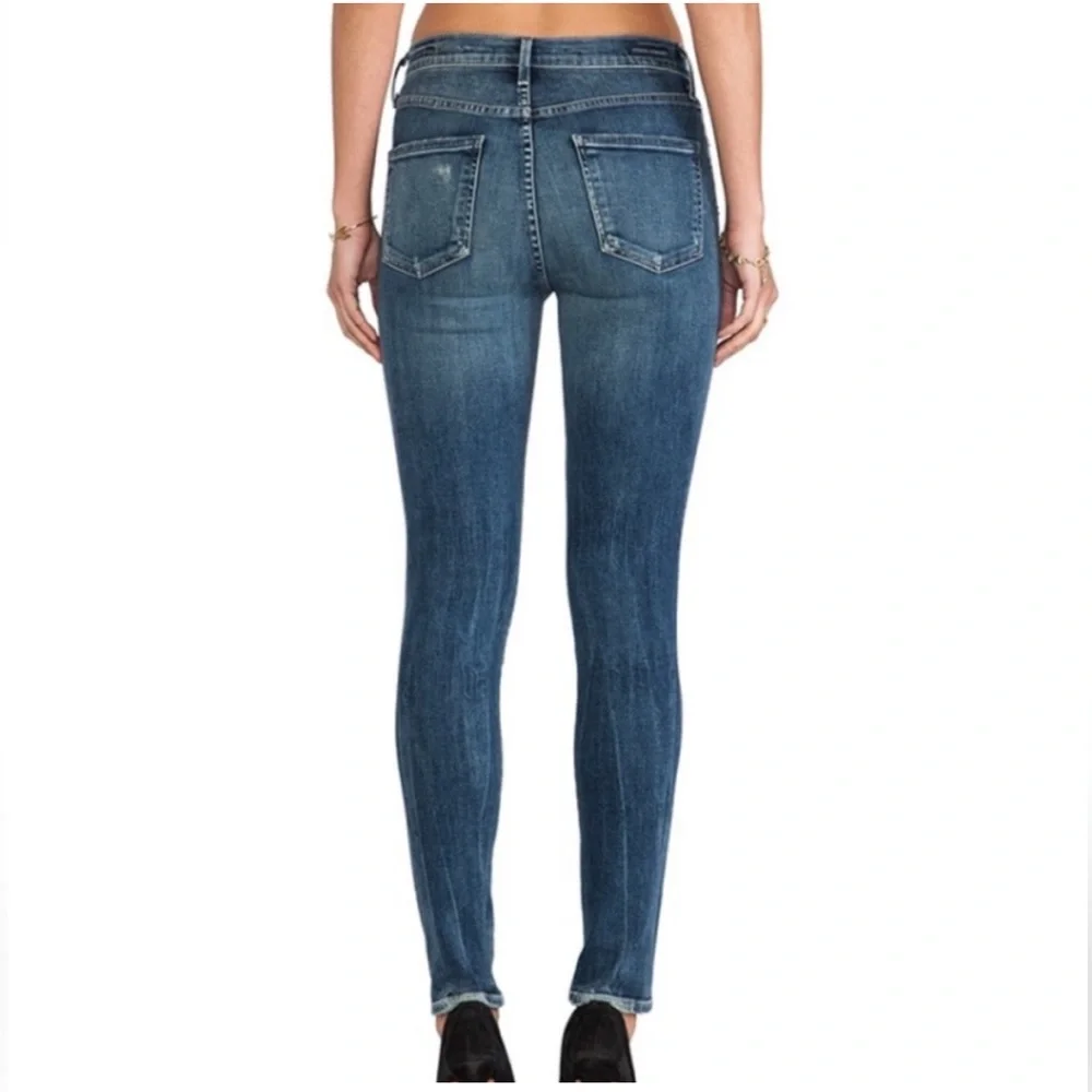 Citizens Of Humanity Distressed Skinny Jeans Size 27 Stretch Fit - Picture 3 of 10